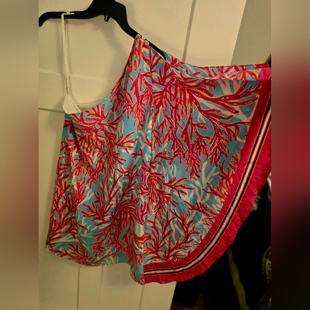 Rare Lilly Pulitzer Marlee Vibrant Pink and Blue Dress - Picture 4 of 6